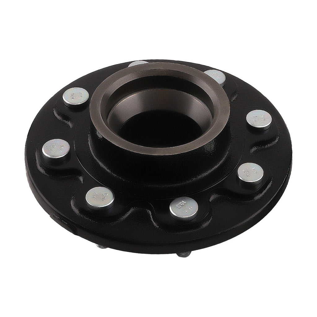 Set of 8 Steel & Cast Iron 6.5 Lug Wheels for Shipping Container (8000LB)
