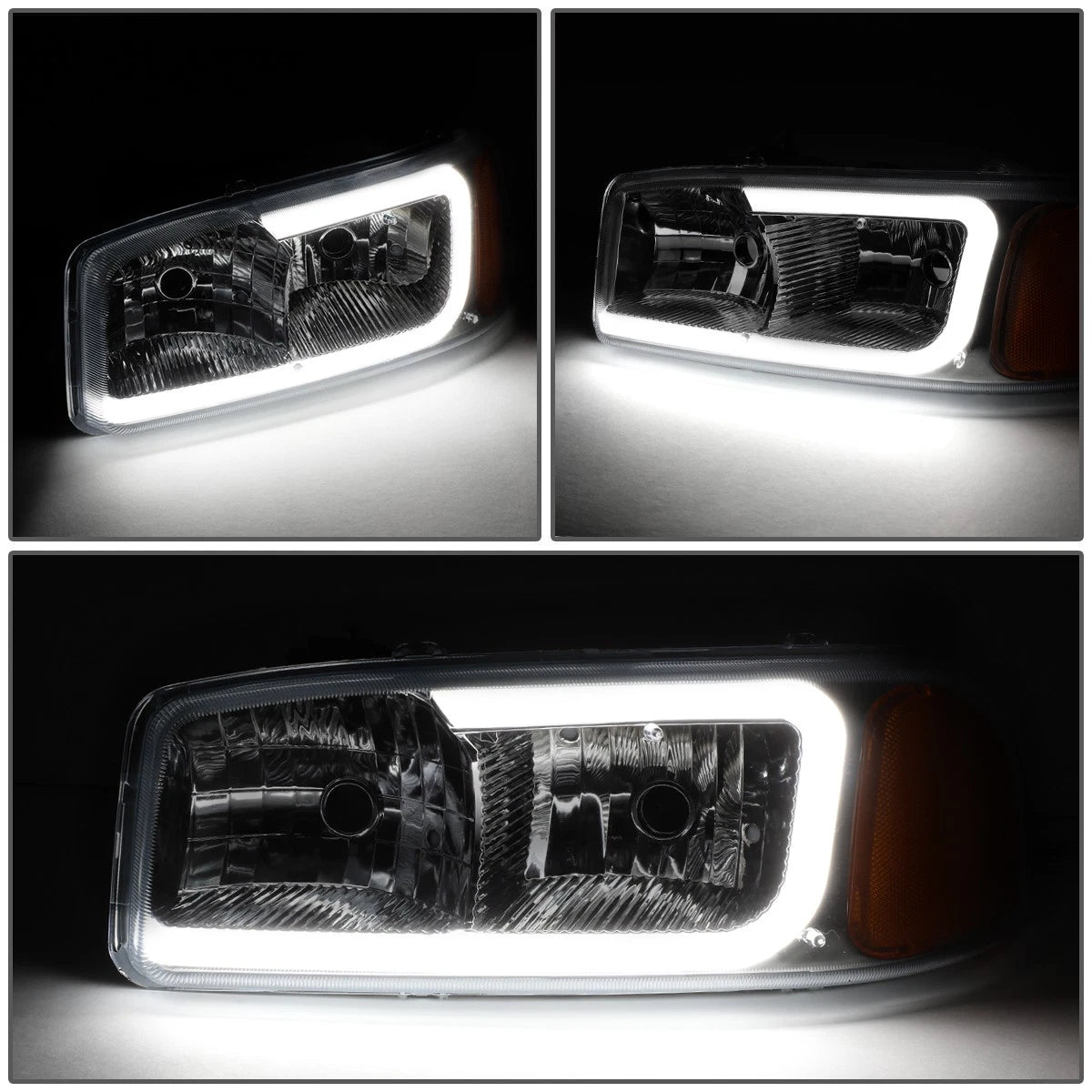 LED DRL Headlight & Bumper Lamps for GMC Yukon XL/Sierra Denali (2000–2006)