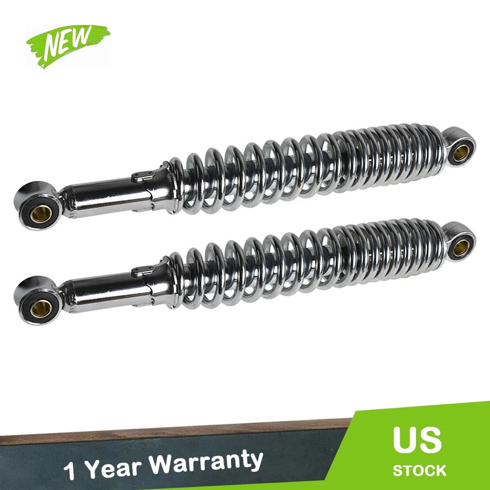 Set of 2 Chrome Shocks for S65 CL/CT70 XL75 CL/CT/CM/S90 CM91 CT110 (335mm)