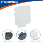 Rear Car Bumper Tow Hook Cover for BMW 525i 530i 545i 550i (2001–2010) No. 51127119151 White