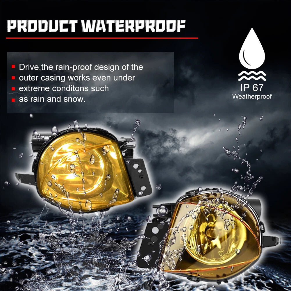 Yellow Front Fog Lamps for BMW 3 Series E90