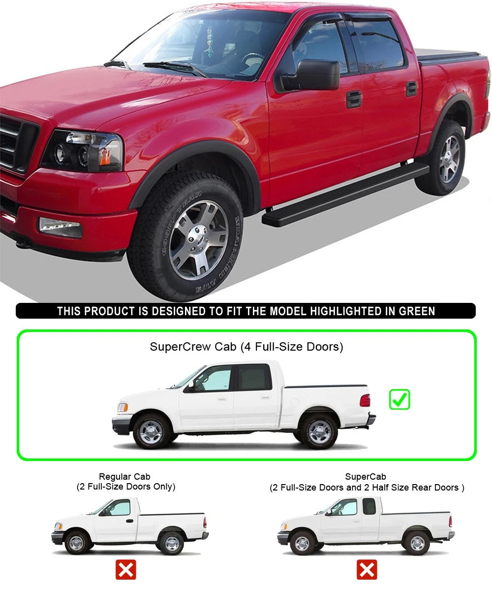 iBoard Running Boards for Ford F150 F250LD SuperCrew Cab (2001-2003)