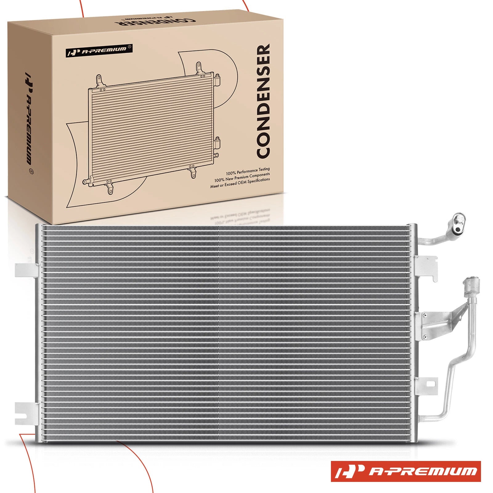 A/C Condenser with Bracket for Chevy Cavalier Pontiac Sunfire (1995–2005)