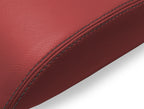 Leather Console Lid Armrest Cover for Pontiac GTO (2004–2006) Red Black Stitch