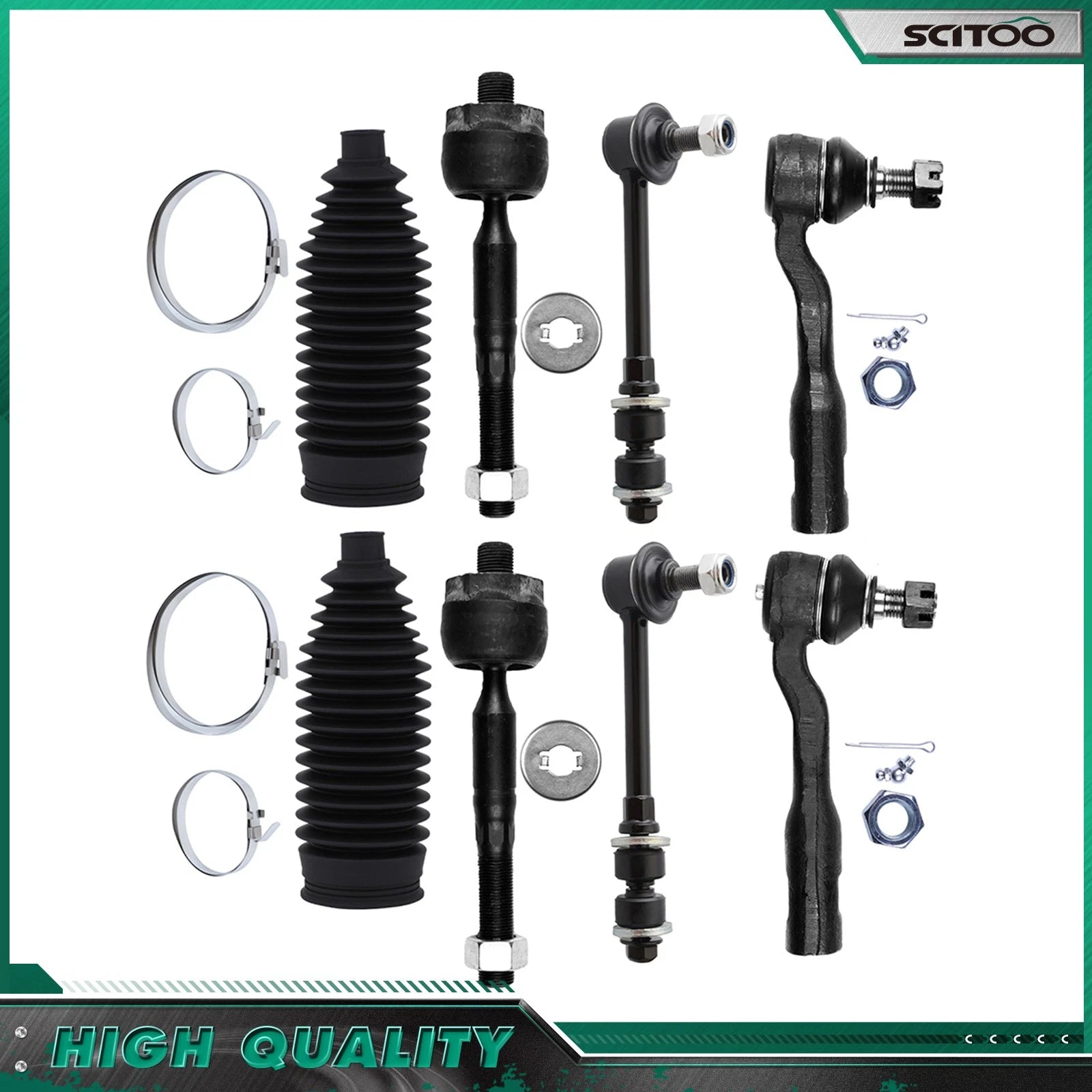 Front Complete Struts Sway Bar Tie Rod End Kit for Toyota Tundra (2003–2006)