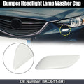 Left Headlight Washer Nozzle Cover for Mazda 3 Axela (2014–2016) BKC6-51-8H1 White