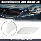 Left Headlight Washer Nozzle Cover for Mazda 3 Axela (2014–2016) BKC6-51-8H1 White