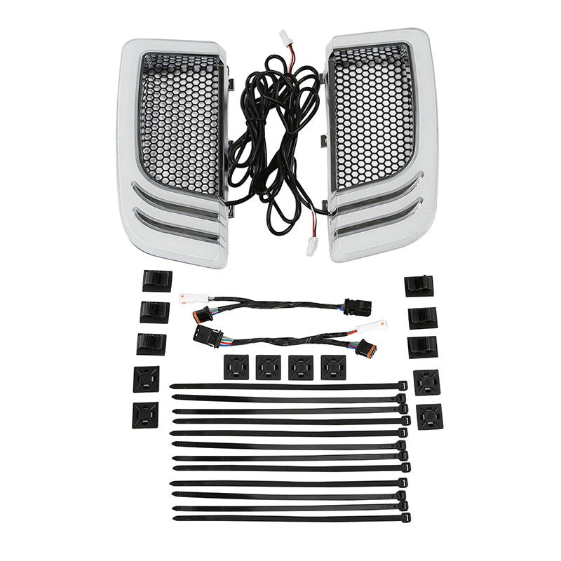 LED Turn Signals Fairing Lower Grilles for Harley Road Glide (2014–2023)