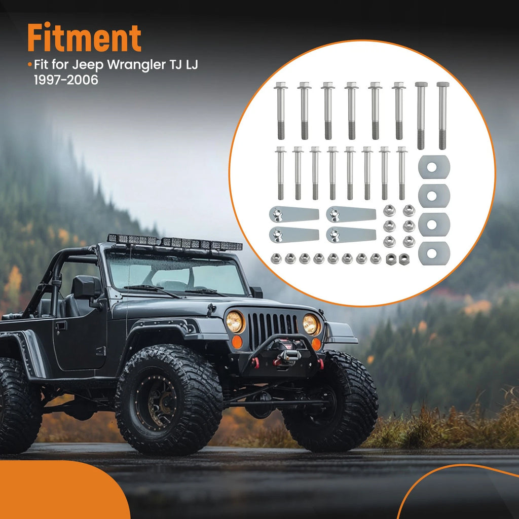 Suspension Hardware Kit for Jeep Wrangler TJ LJ (1997-2006)