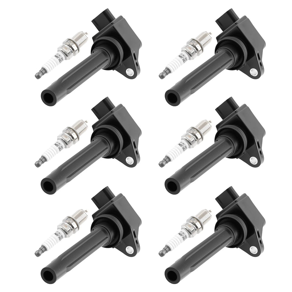 6-Piece Ignition Coils and Spark Plugs for Suzuki SX4 (2007–2008)
