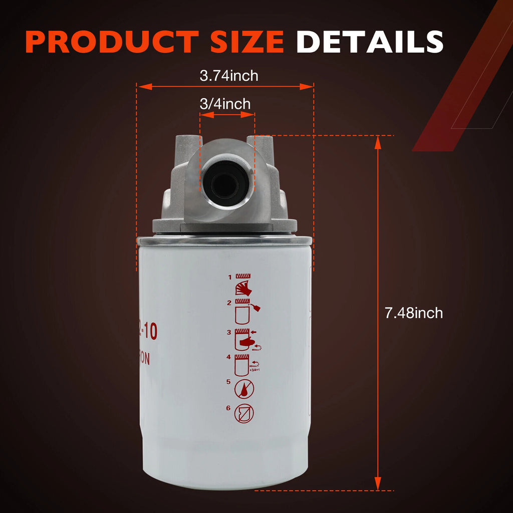 3/4" NPTF Oil Filter 10 Micron for Tractors Log Splitters CP-752-10
