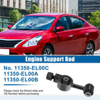 Engine Motor Mount for Nissan Versa (2007–2019) No. 11350-EL00A Metal Black
