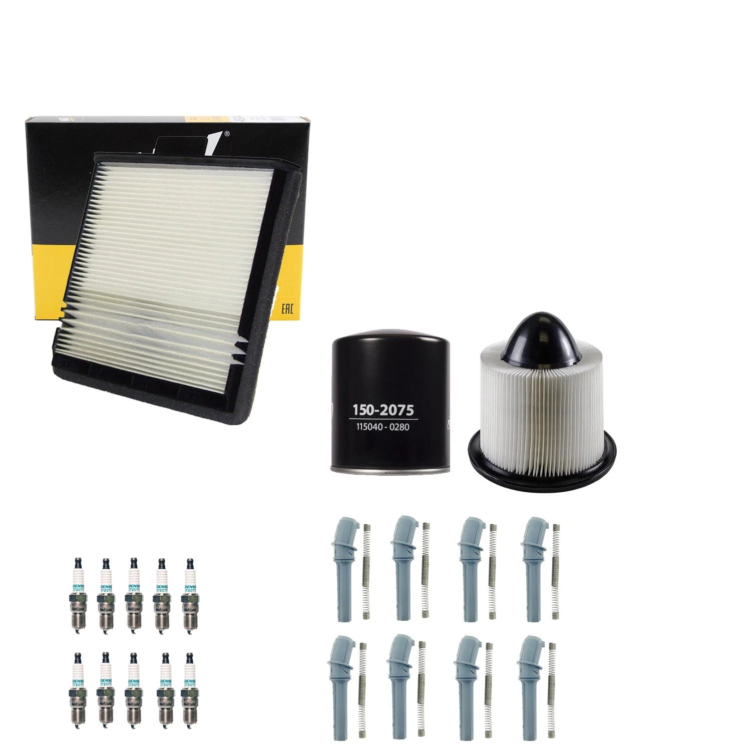 Tune Up Kit with 10 NGK Spark Plugs & Boots for Ford F-250 F-350 (1999–2007)