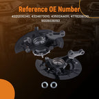Front Steering Knuckle with Wheel Hub Bearing for Toyota Camry SE (2012–2017)