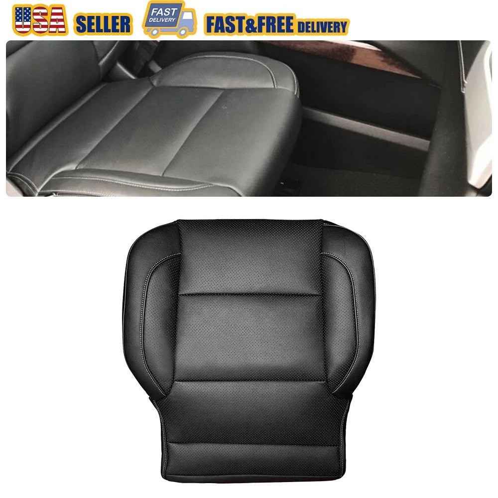 Driver Side Bottom Leather Seat Cover for Chevy Silverado LTZ (2014–2019)