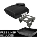 Matt Chopped Trunk Solo Mount Rack for Harley Touring Electra Glide (2014–2025)