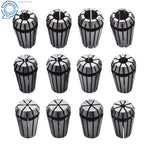 12-Pack ER16 Spring Collet Set for CNC Milling Lathe Engraving Machine