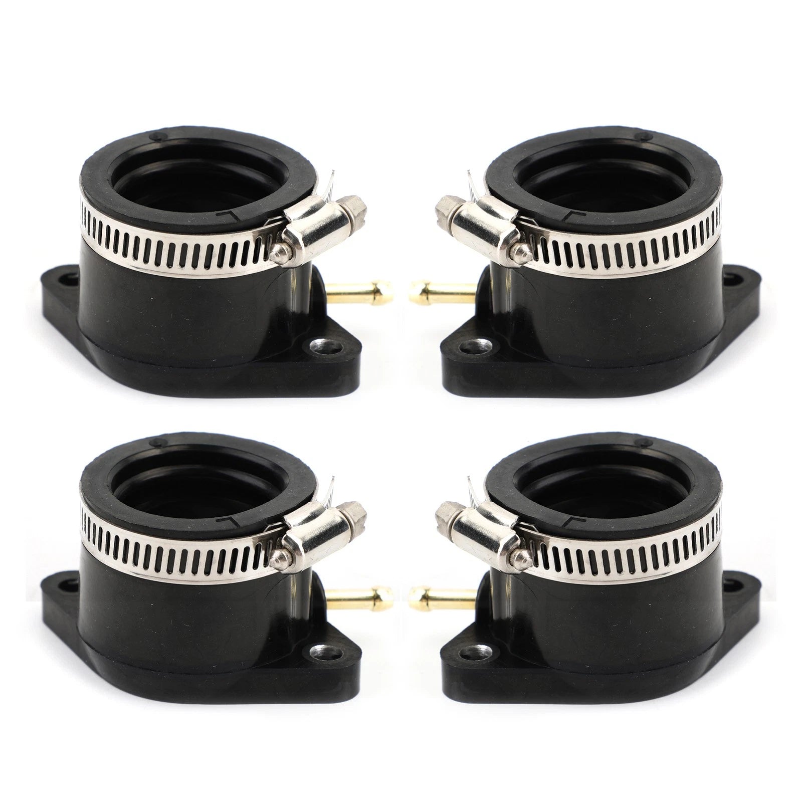Set of 4 Intake Manifold Carb Clamps for Yamaha XJ650 (1982–1983) & XJ750 (1981–1983)
