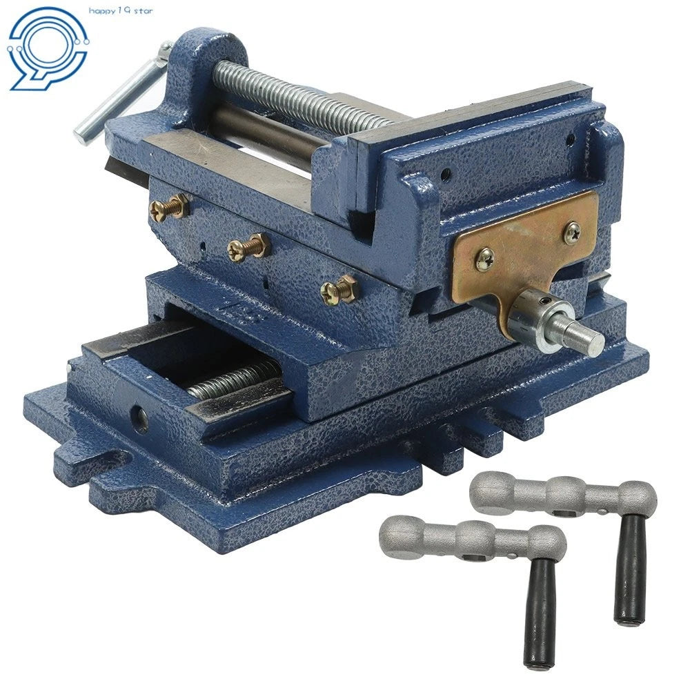 5" Cross Slide Vise for Drill Press Heavy Duty Metal Milling X-Y Clamp