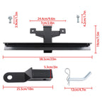 Black Steel Trailer Hitch Tow Receiver for Club Car DS (1981âPresent)