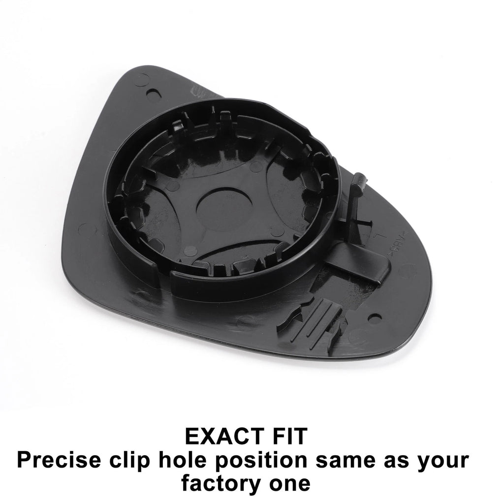 Left Side White Mirror Glass for Peugeot 108 (Non-heated)