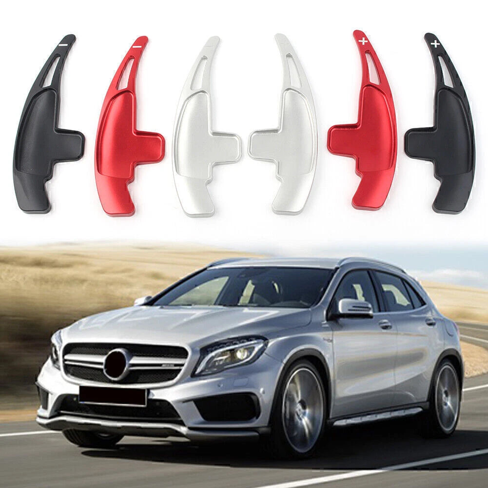 2X Aluminum Steering Wheel Shift Paddle Extender for Mercedes Benz