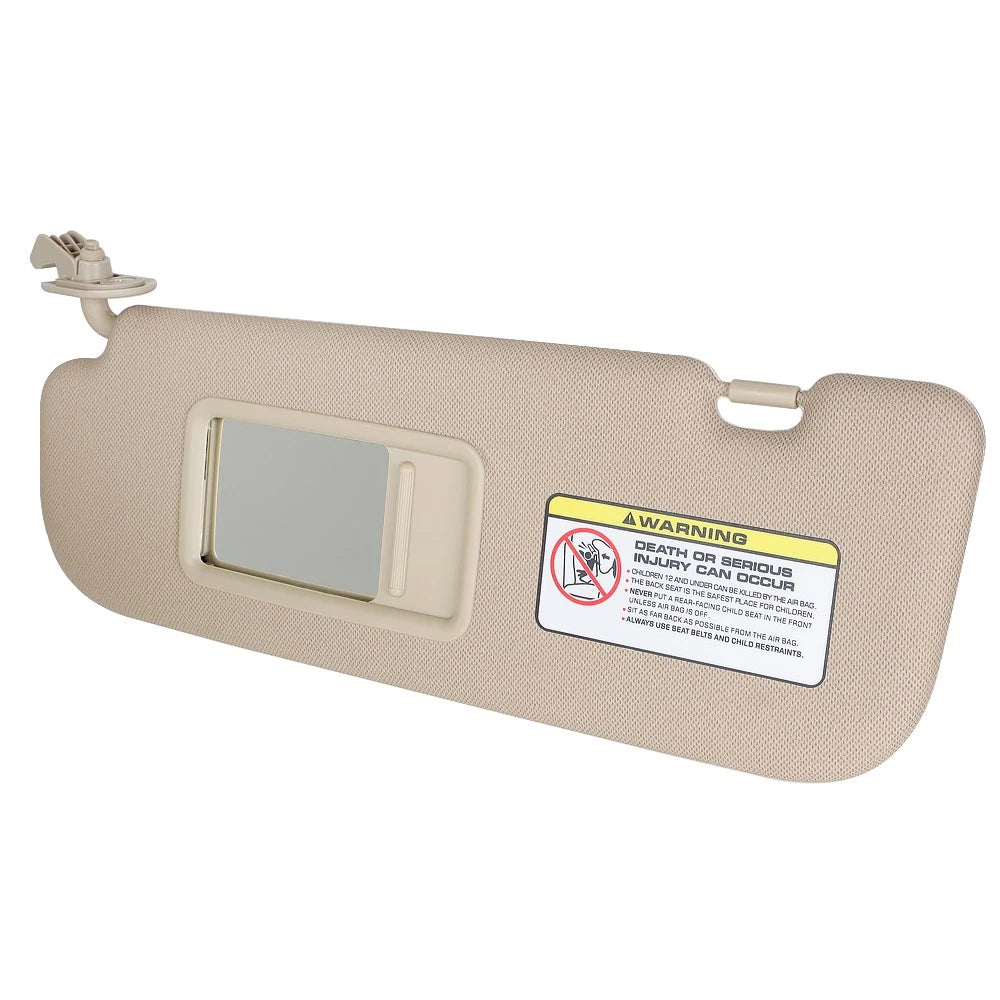 2X Sun Visor with Mirror for Hyundai Elantra (2011â2015) Beige