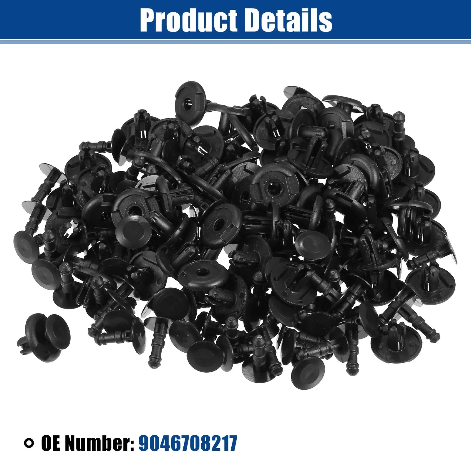 80 Pcs Radiator Cover Retainers Clips for Toyota 4Runner (No. 9046708217)