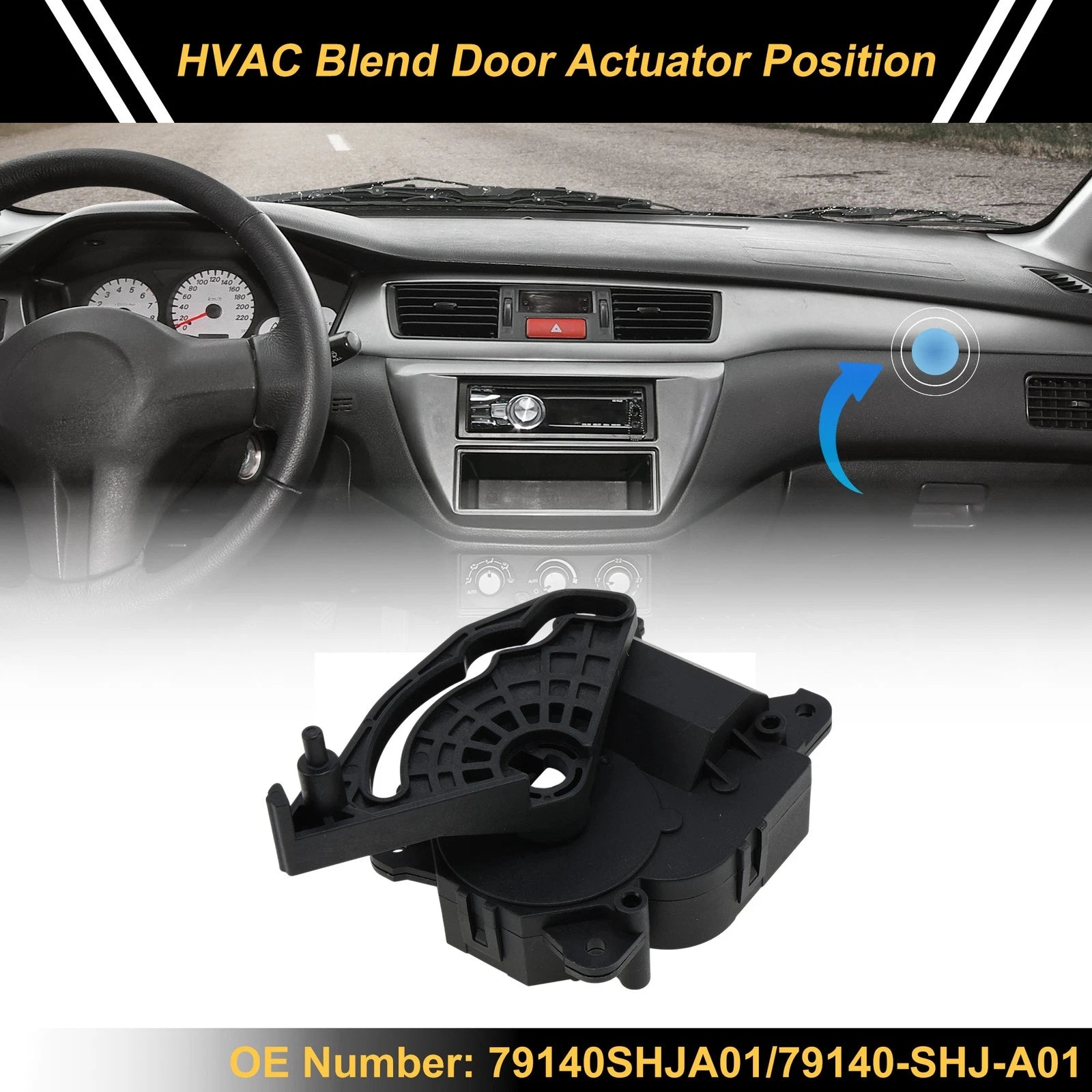 HVAC Heater Blend Door Actuator for Acura MDX (2007–2013) No. 79140SHJA01/79140-SHJ-A01