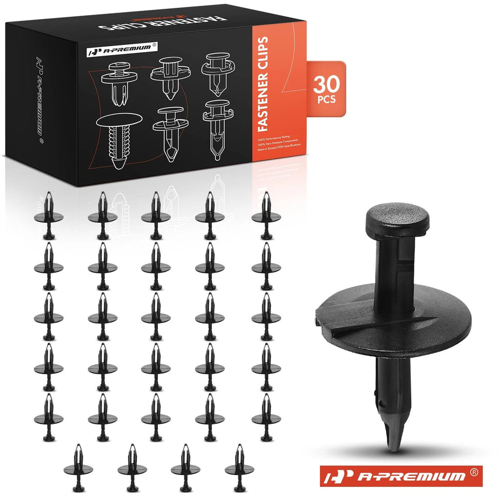 30x Nylon Black Splash Shield Retainer for GM Vehicles 