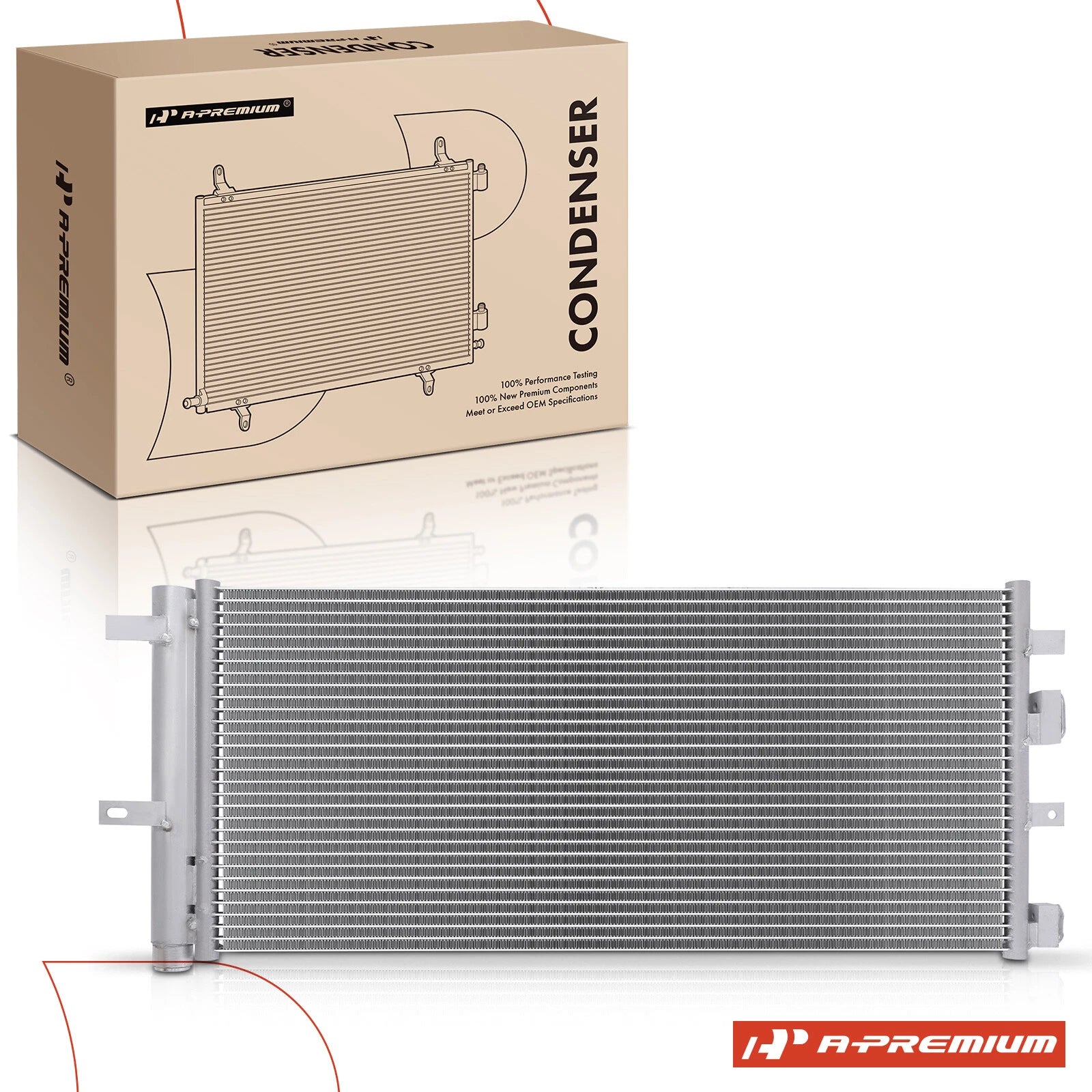 A/C Condenser with Receiver Drier & Bracket for Ford Fusion (2013–2020)