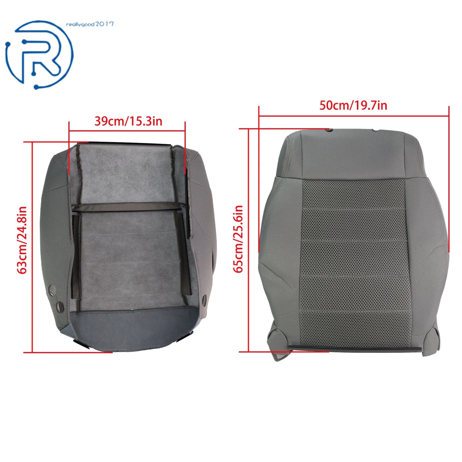 Seat Cover Set for Jeep Wrangler (2007–2012) - Durable Cloth, Passenger