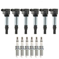 Set of 6 Ignition Coils & NGK Ruthenium HX Spark Plugs for CTS S80