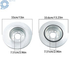 12Pcs Disc Brake Rotors & Pads for BMW F10 528i 528i xDrive (2011–2017)
