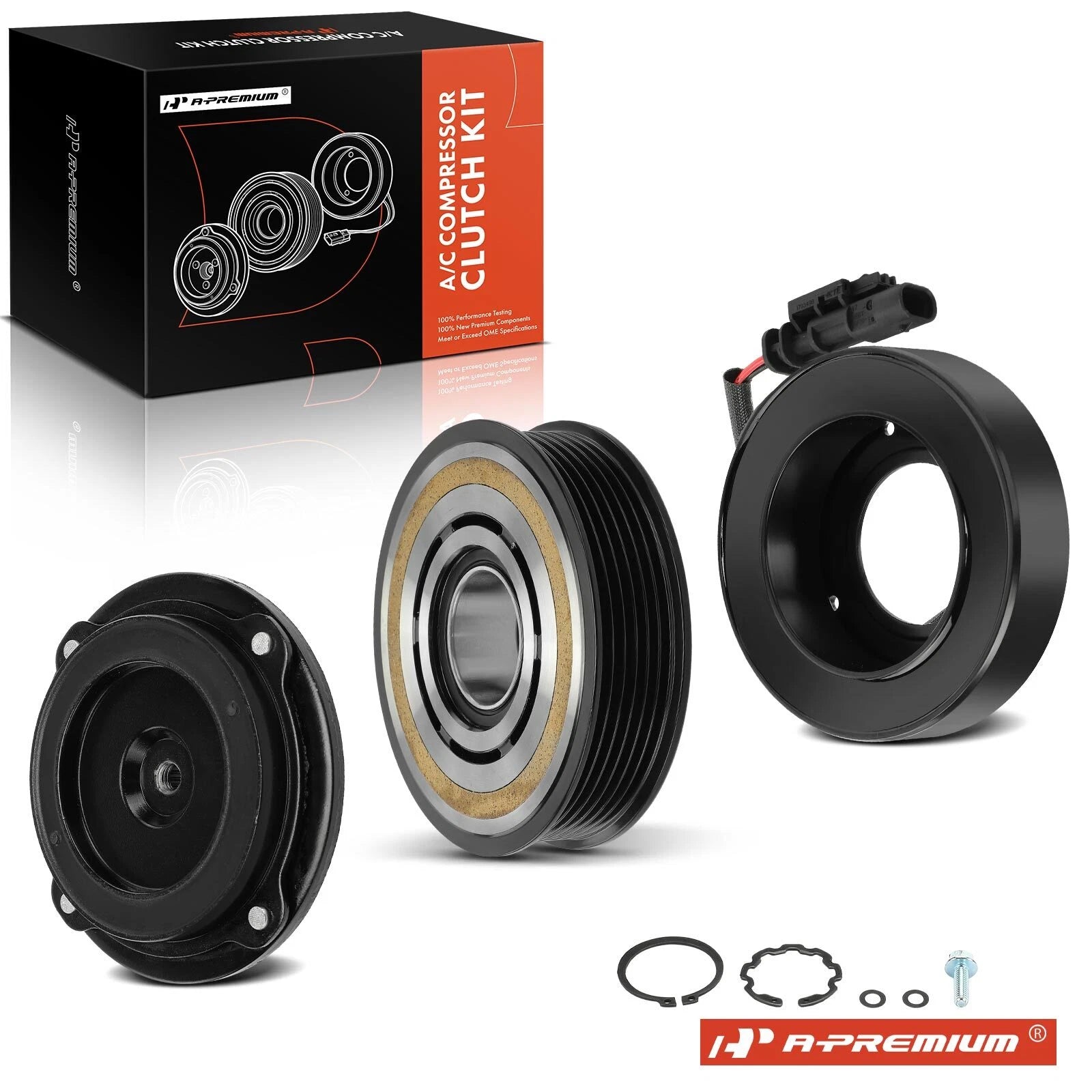 A/C Compressor Clutch Kit for Chevy Camaro (2016–2021) Cadillac ATS (2013–2019)