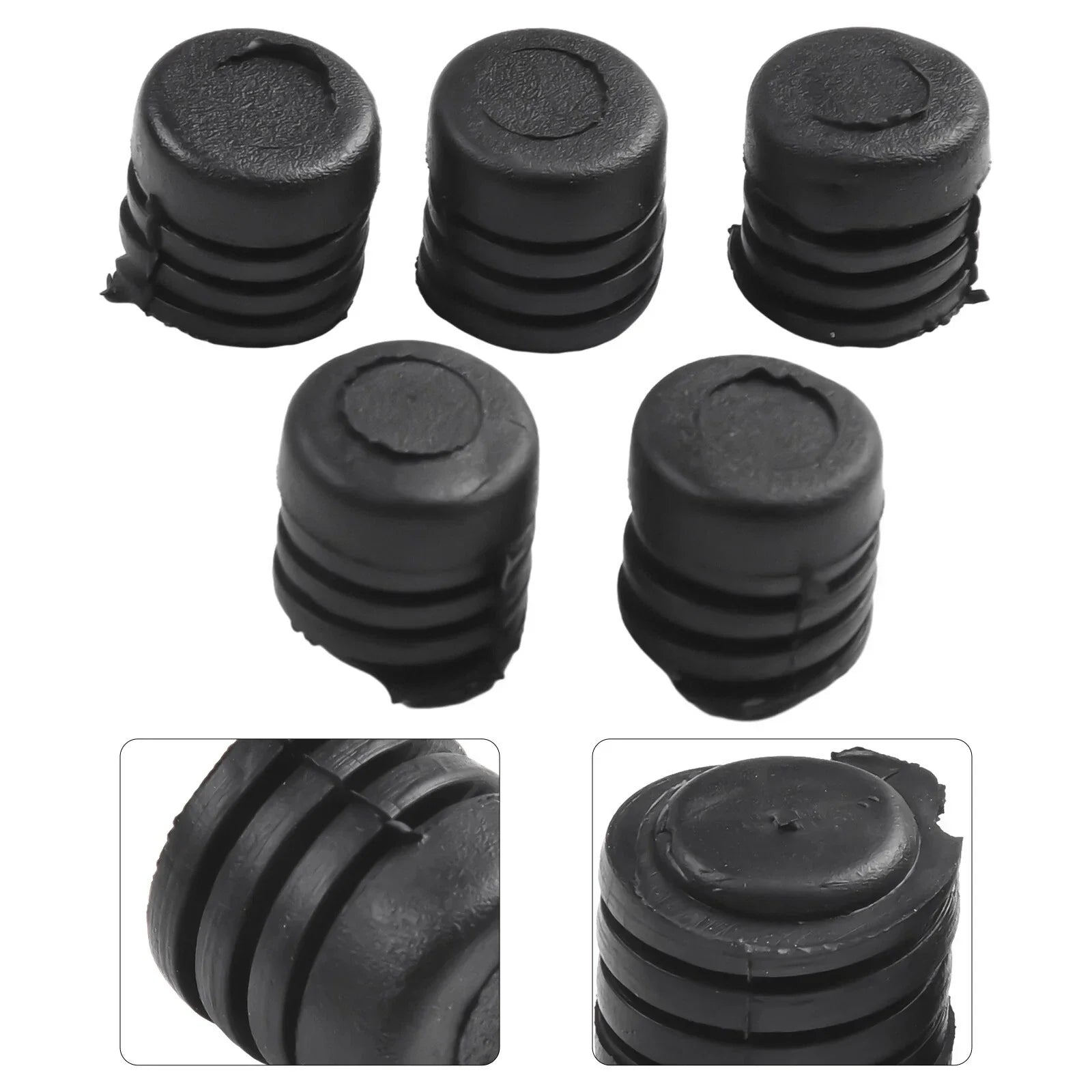 5x Black Rubber Car Bonnet Buffer Hood Washer Bumper for Nissan