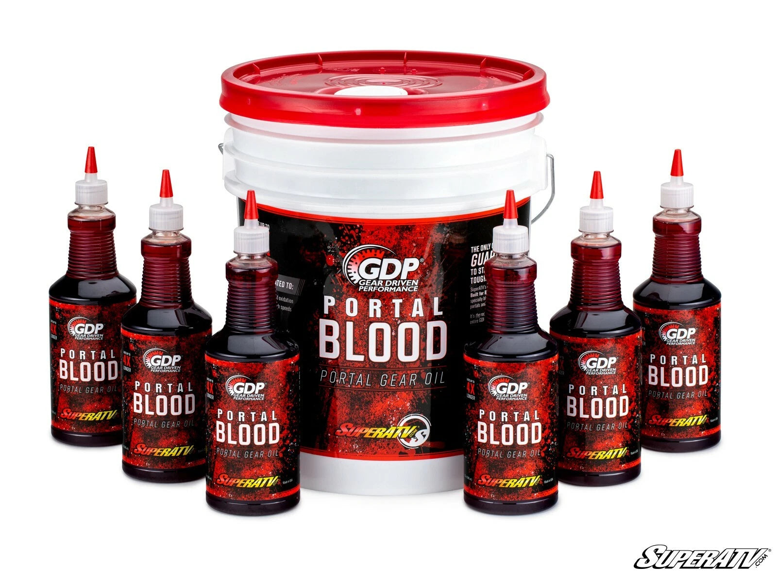 5 Gallon SuperATV Portal Blood Gear Oil for UTVs