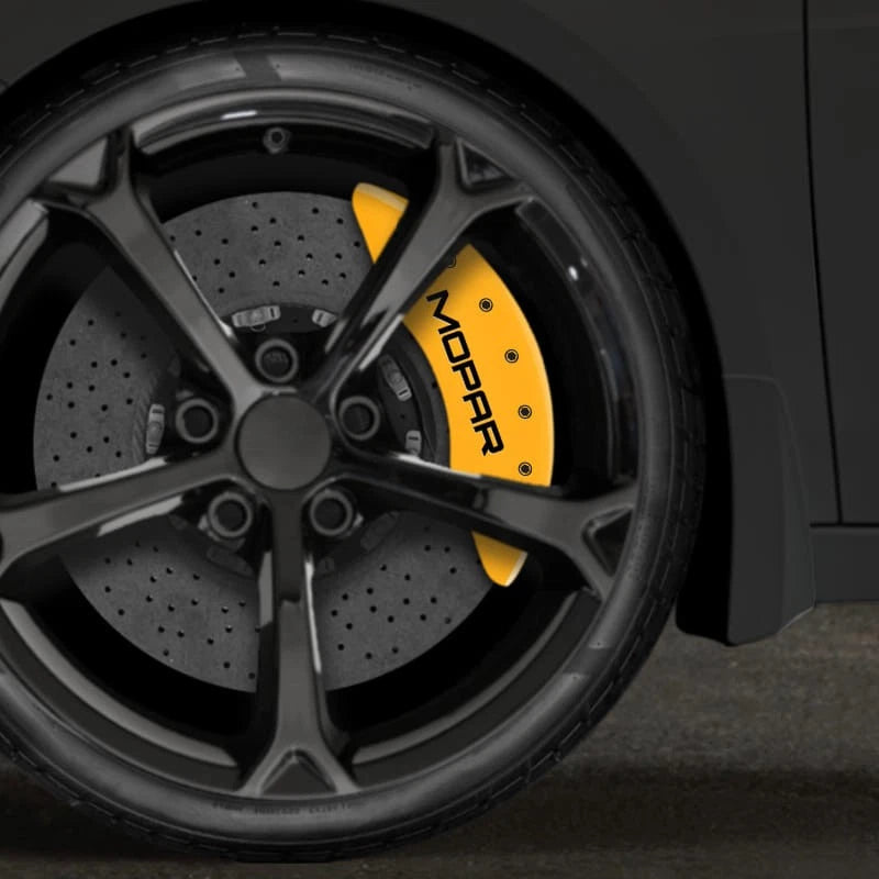 Yellow Caliper Covers Set of 4 for 2019-2025 Ram 2500/3500 - w/MOPAR by MGP
