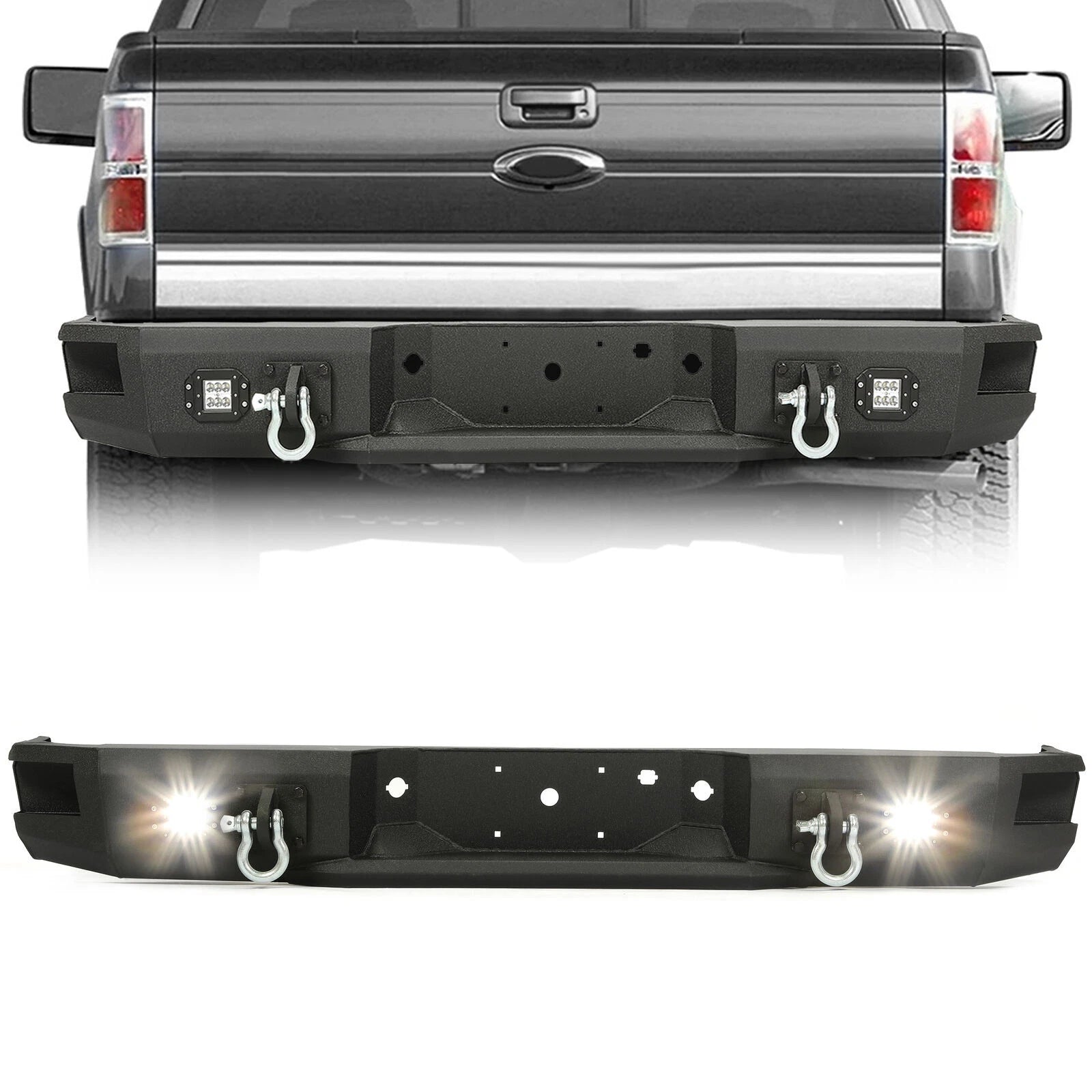 Heavy Duty Winch Ready Front & Rear Bumper for Ford F150 (2009–2014)