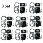Set of 8 Carburetor Diaphragm Gasket Kit for ZAMA RB-156 C1U-W43 C1U-W45
