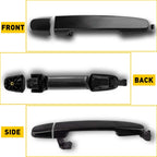 Outside Door Handle for Toyota Camry Corolla RAV4 (2010–2023) Black