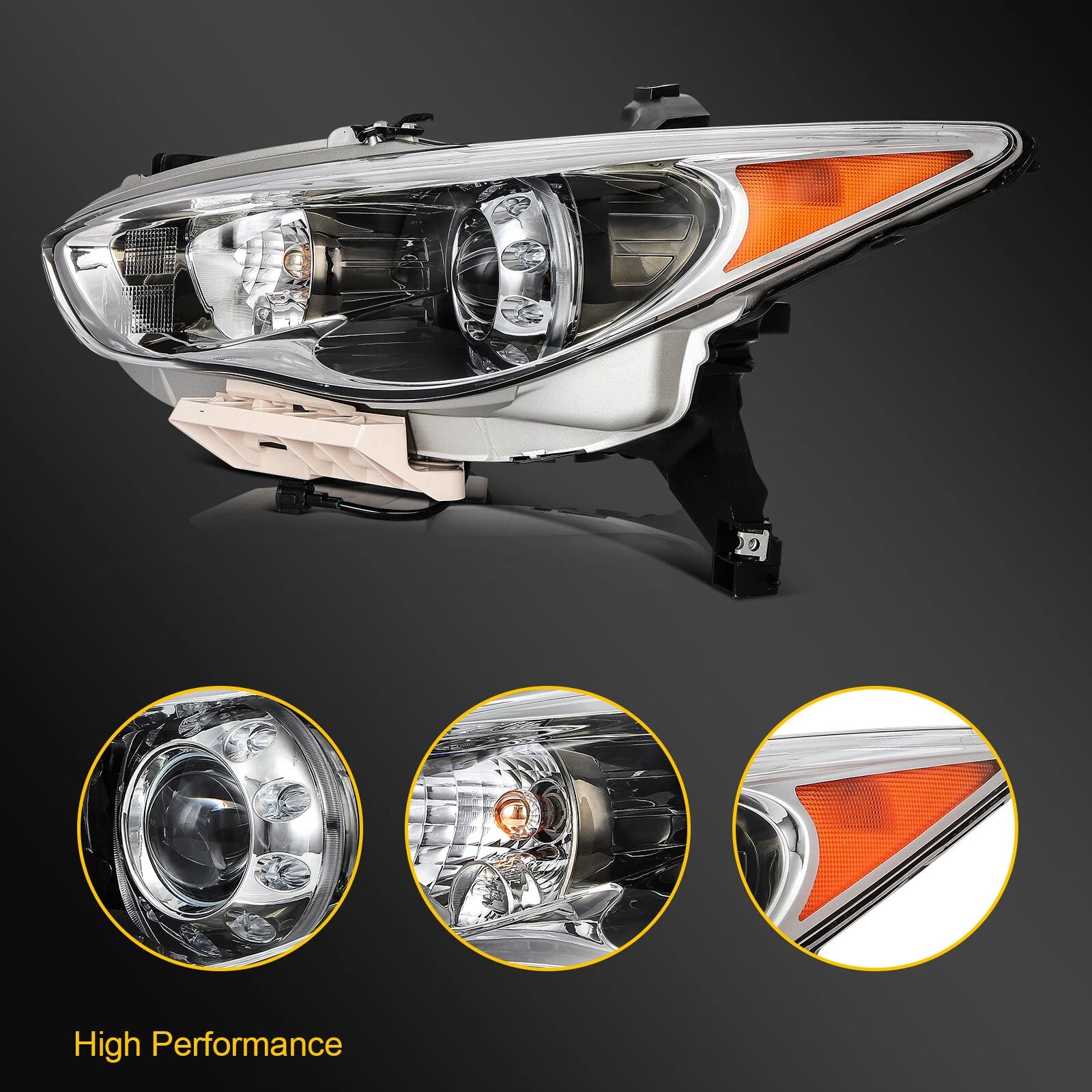 Left Side Headlight with HID Xenon Projector for Infiniti JX35 QX60