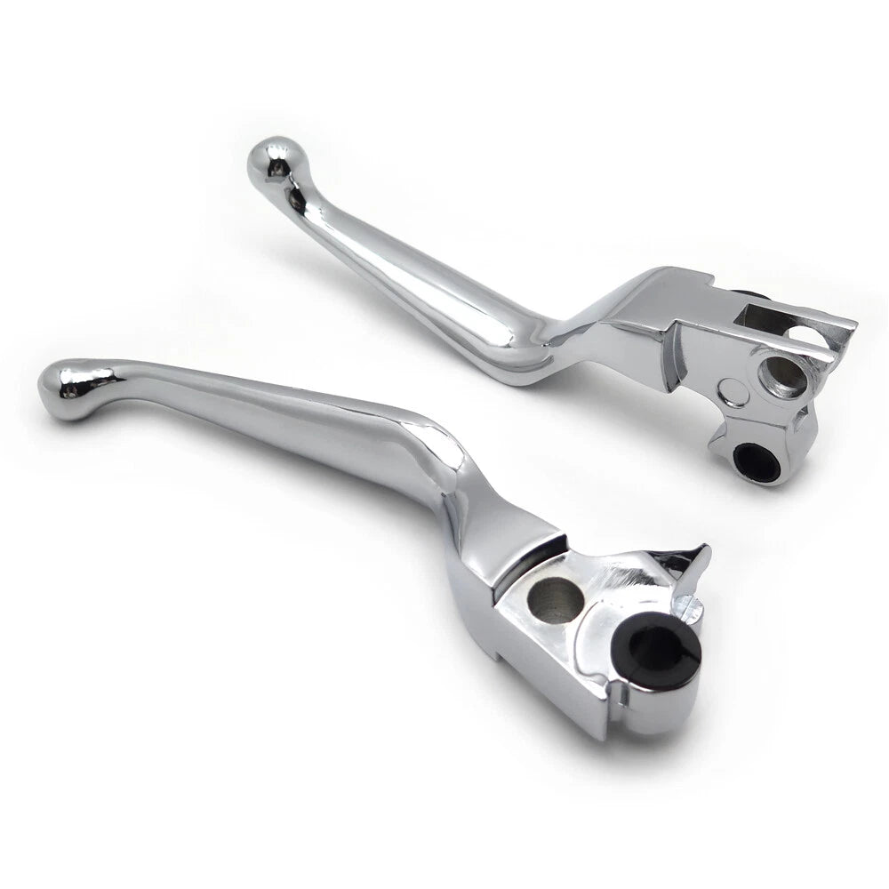 Chrome Brake Clutch Hand Levers for Harley XL (1996–2003), Softail (1996–2014)