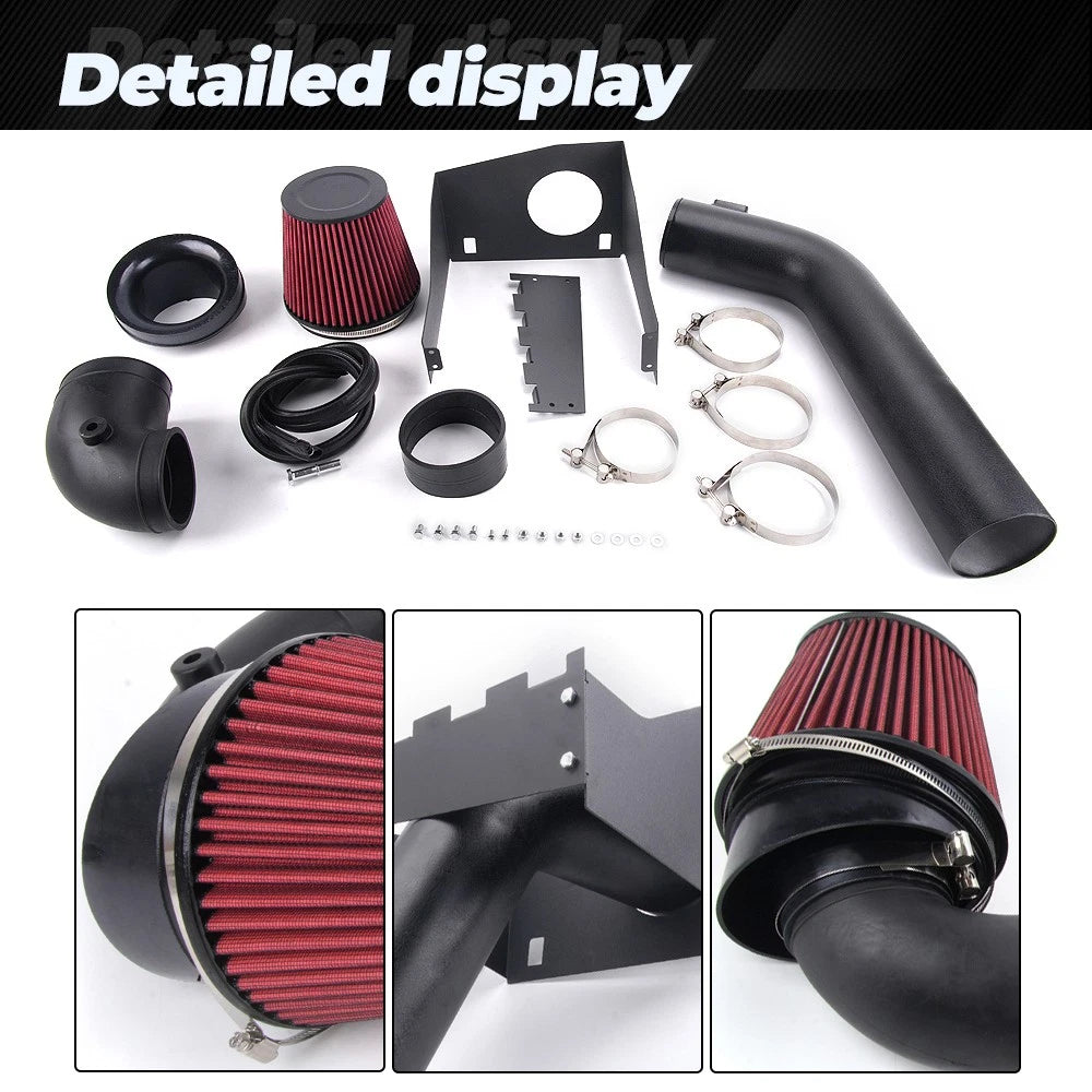 Cold Air Intake System with Red Filter for Ford F150 2009-2010 5.4L V8