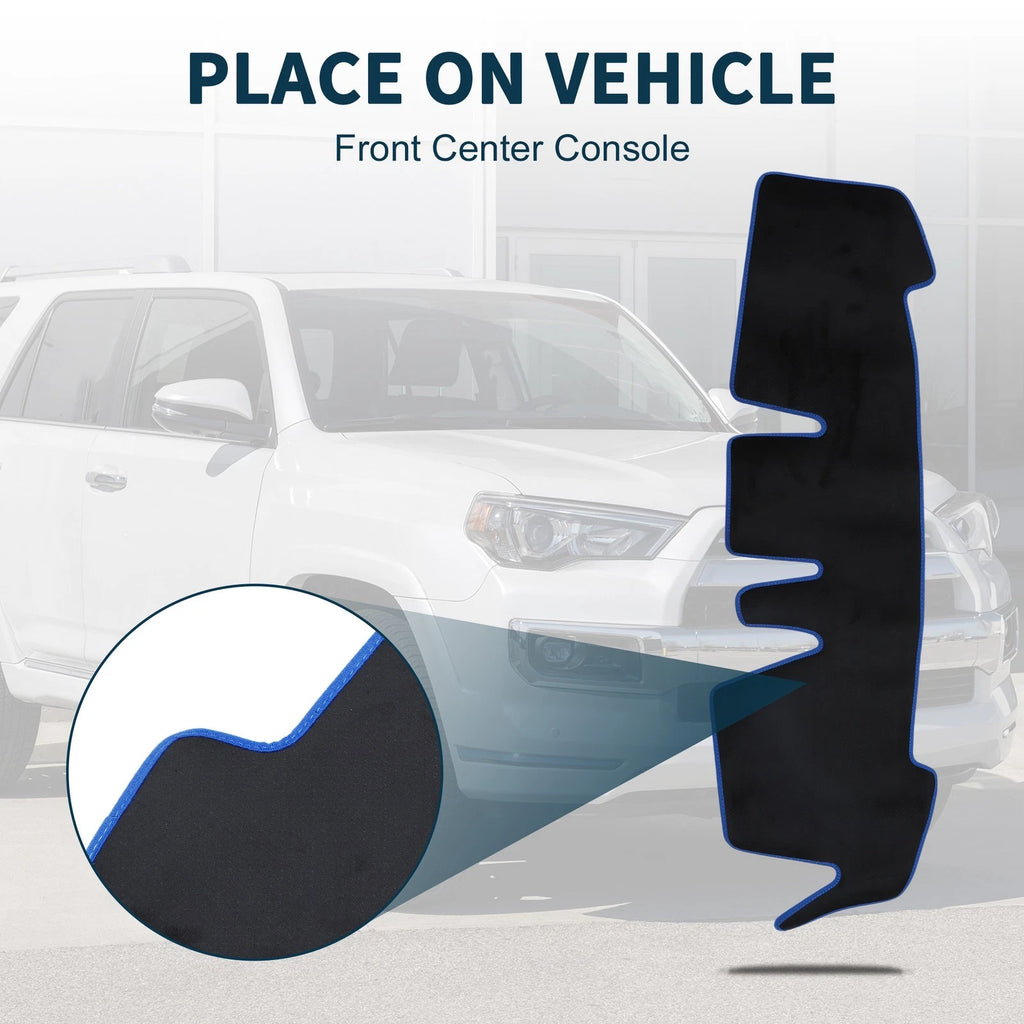 Dashboard Cover Mat for Honda N-ONE JG3 JG4 (2012–2020) Black Blue Set of 1