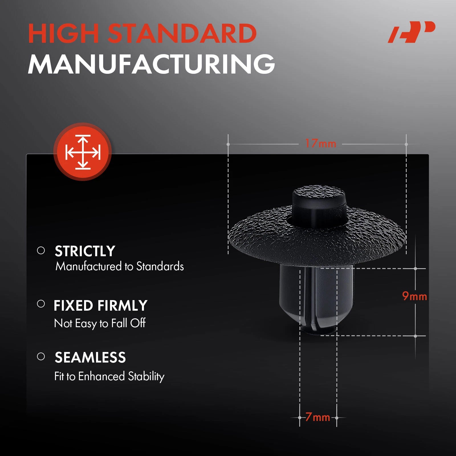 7mm Nylon Engine Side Cover Retainer for Toyota Camry RAV4 Lexus (2012-2017)