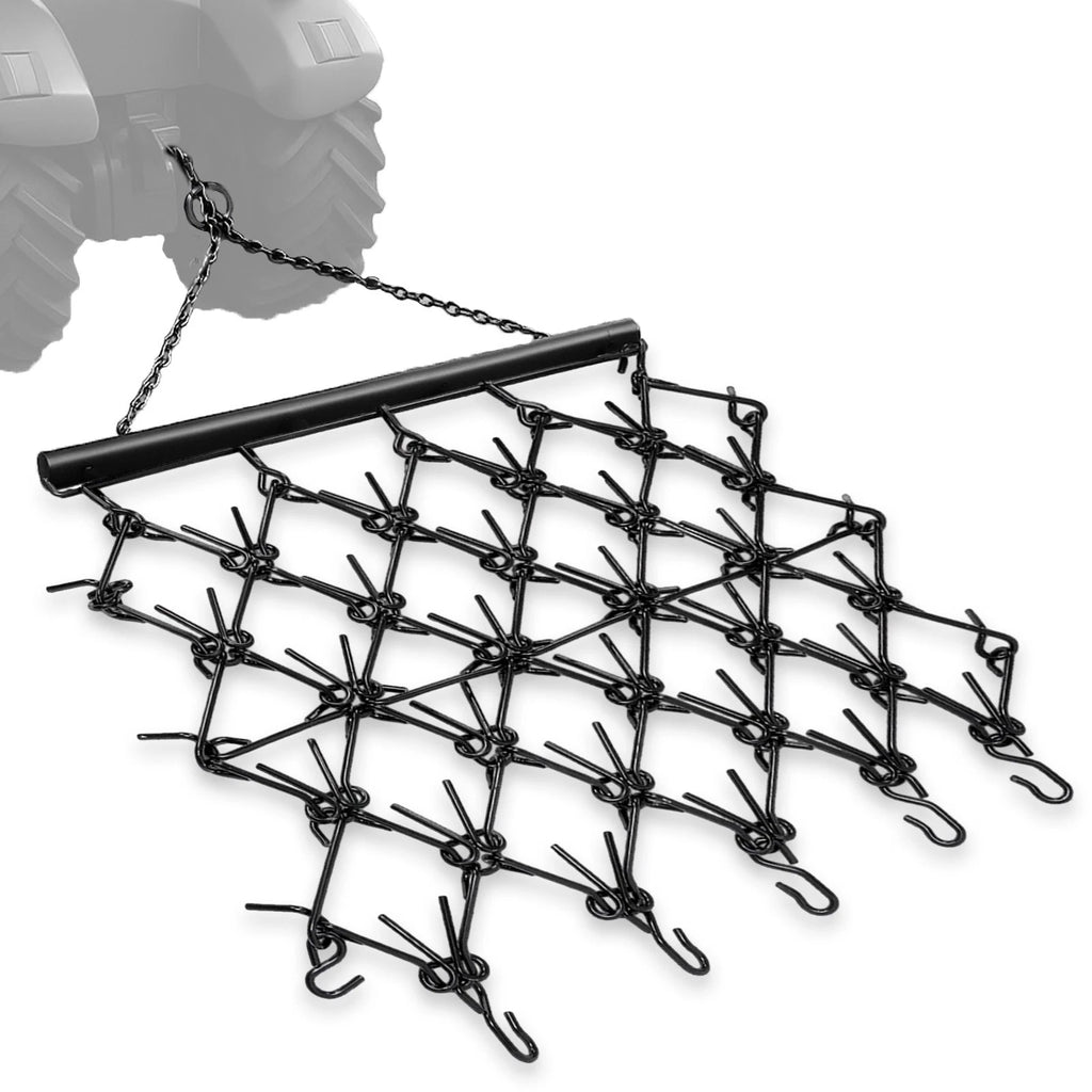 Steel Drag Harrow for ATV UTV Tractor (4x4 FT) Heavy Duty Chain