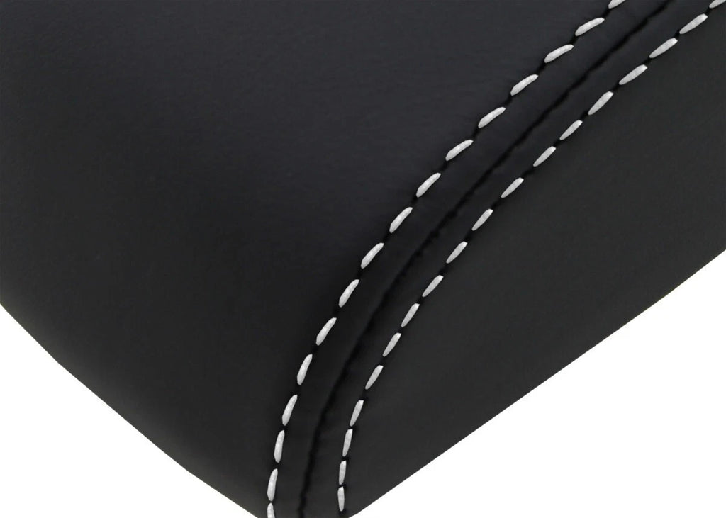 Leather Console Lid Armrest Cover for Chevrolet Impala (2006–2019) White Stitch