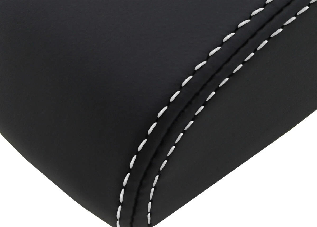 Leather Console Lid Armrest Cover for Chevrolet Impala (2006–2019) White Stitch