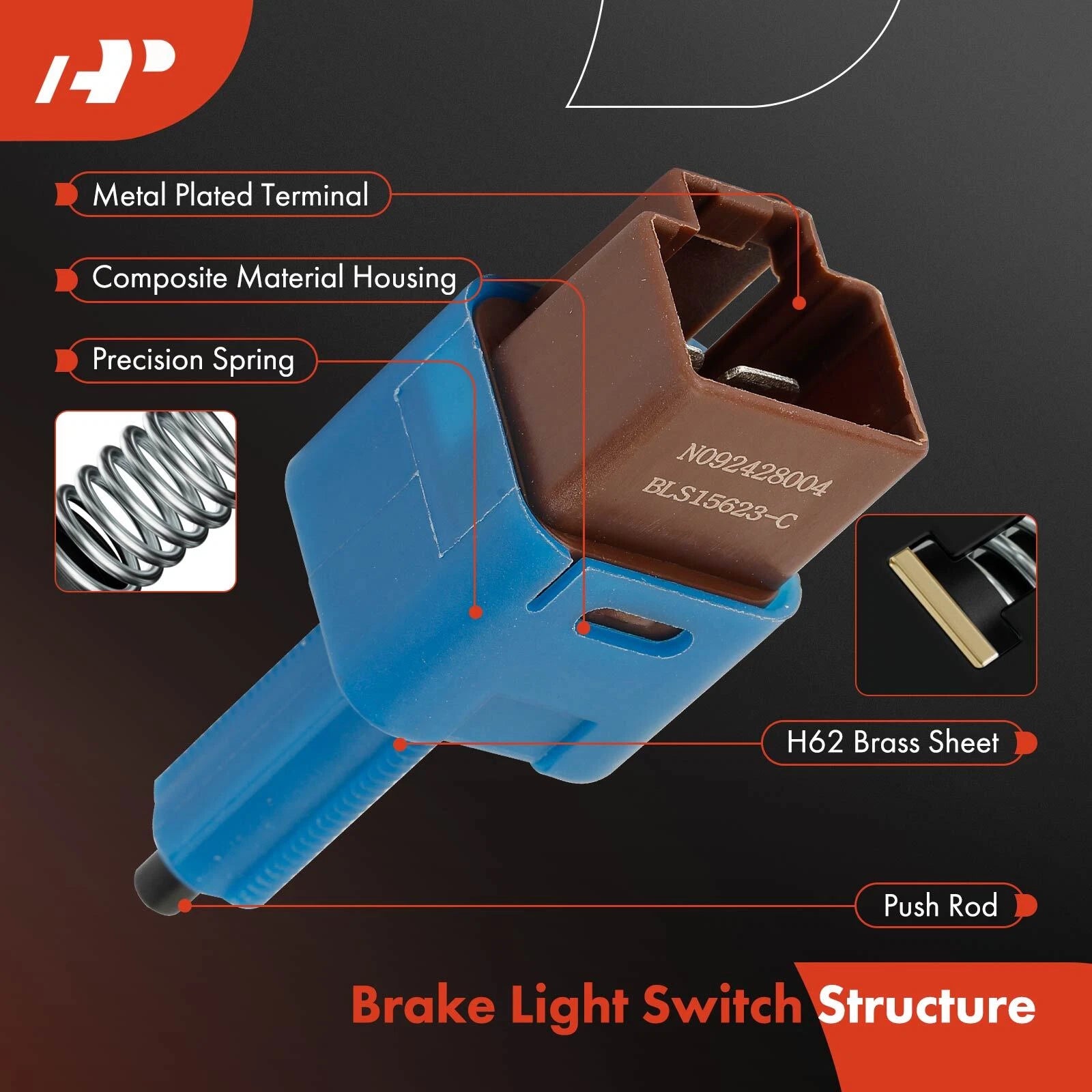 Brake Light Switch for Nissan Versa (2012) Cube (2009-2014)
